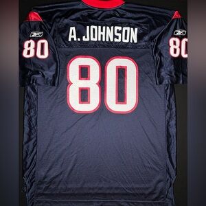 Reebok Mens Blue Dallas Texans A. Johnson 80 NFL Football Jersey Size XXL